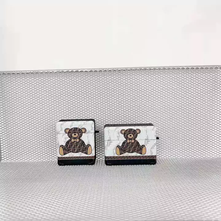 Fendi Fendi bear pattern AirPods case