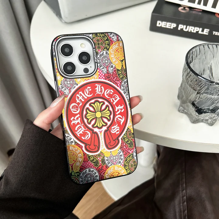  chrome hearts iphone 15/15pro case