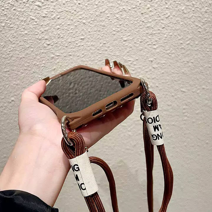 Louis Vuitton brown crossbody iPhone case