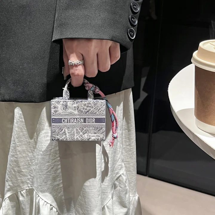 Dior tote bag - style AirPods case