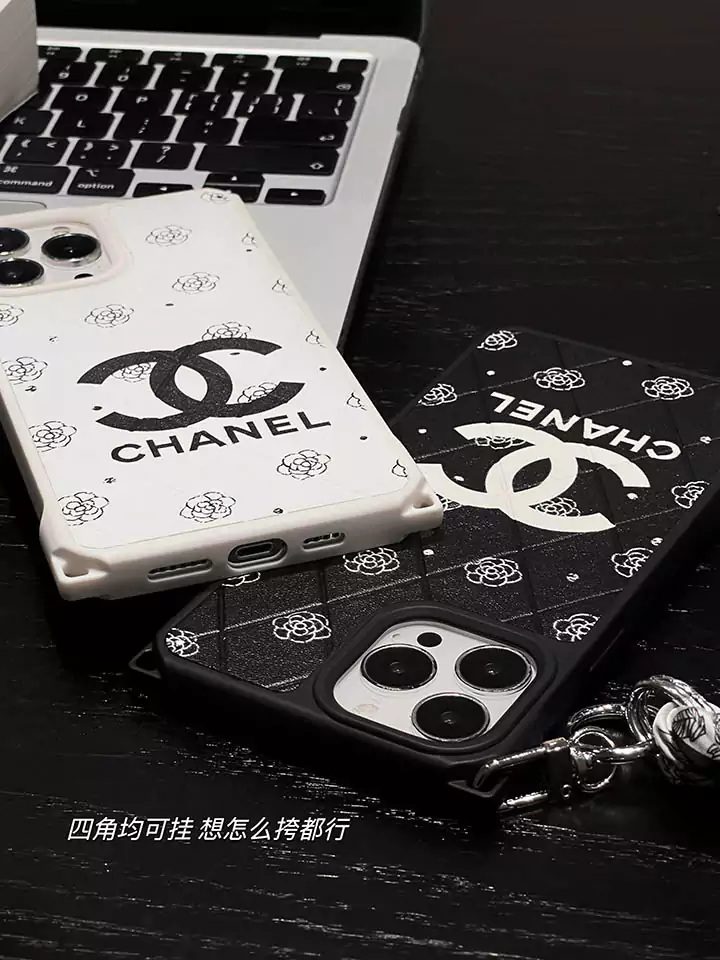 chanel quilted lambskin crossbody chain iphone 16/16pro/pro max case