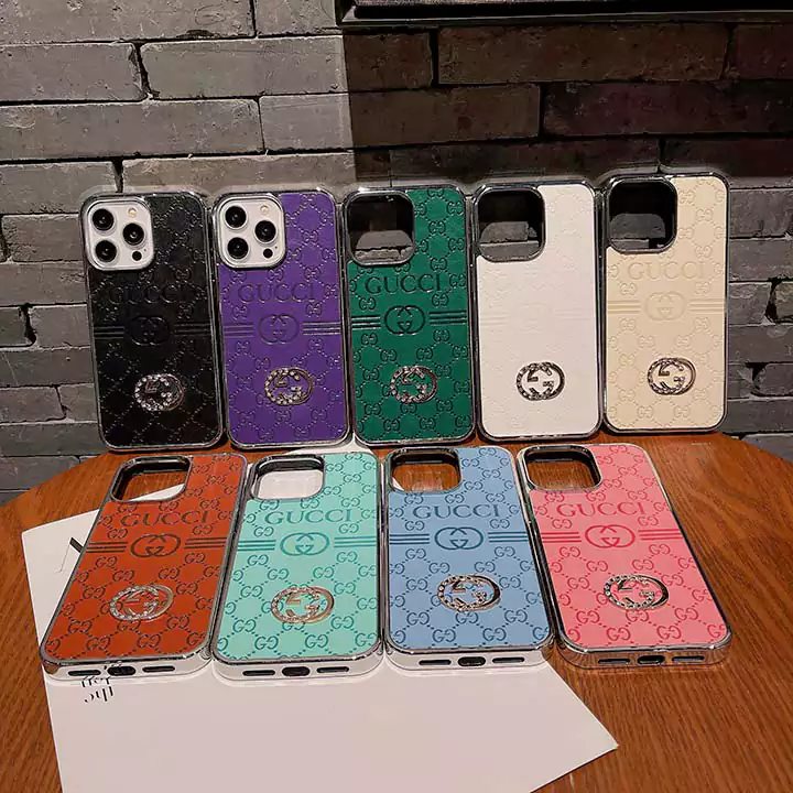gucci multi - colored embossed logo with diamond mark iphone case