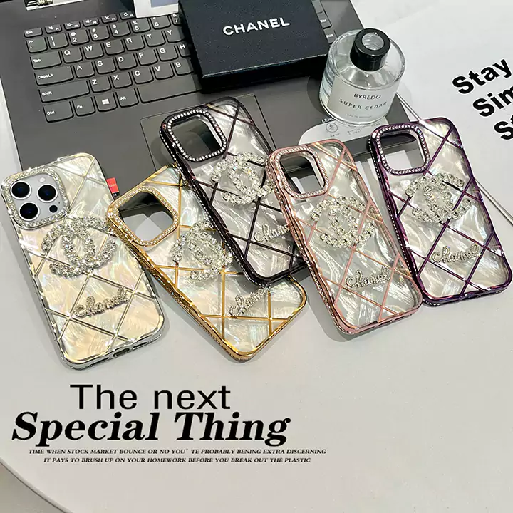 chanel quilted rhinestone organza cardstock iphone case