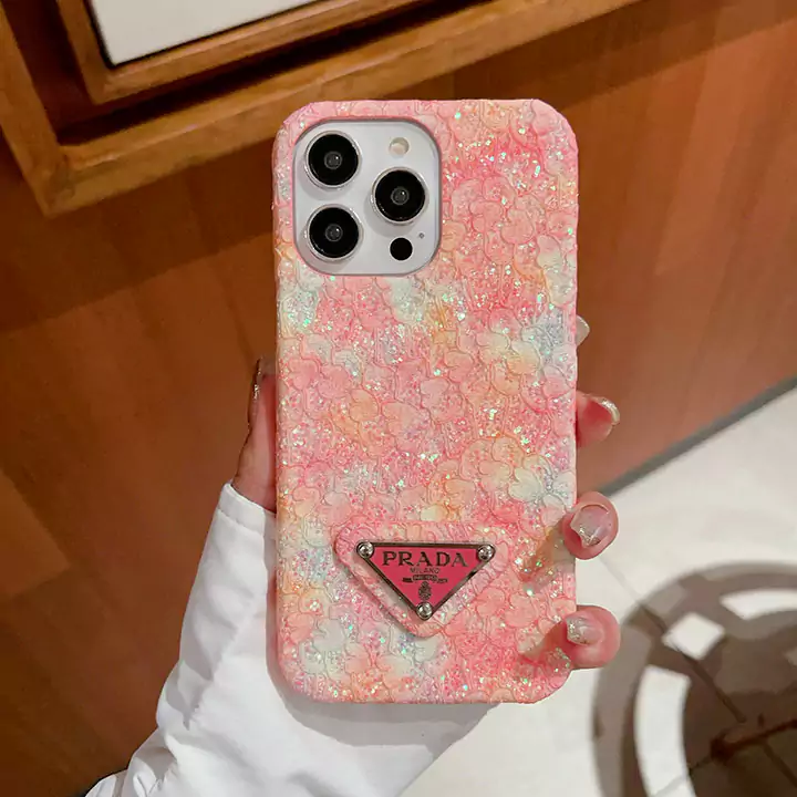 prada glitter lace trim iphone 16/16pro/pro max case