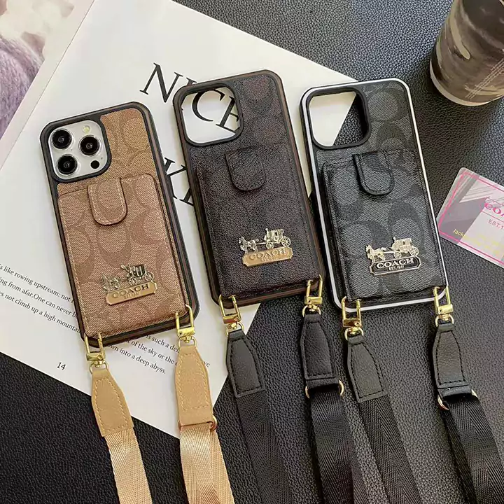 coach monogram lanyard iphone case