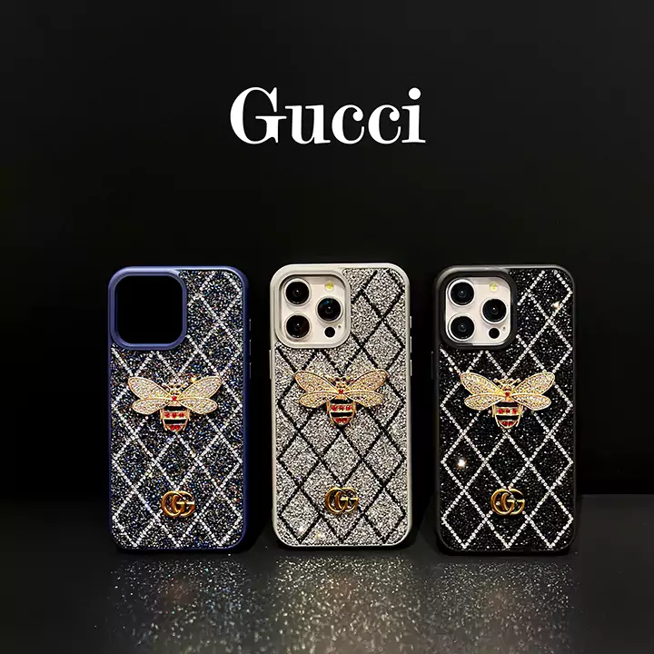 gucci bee bling quilted diamond iphone case
