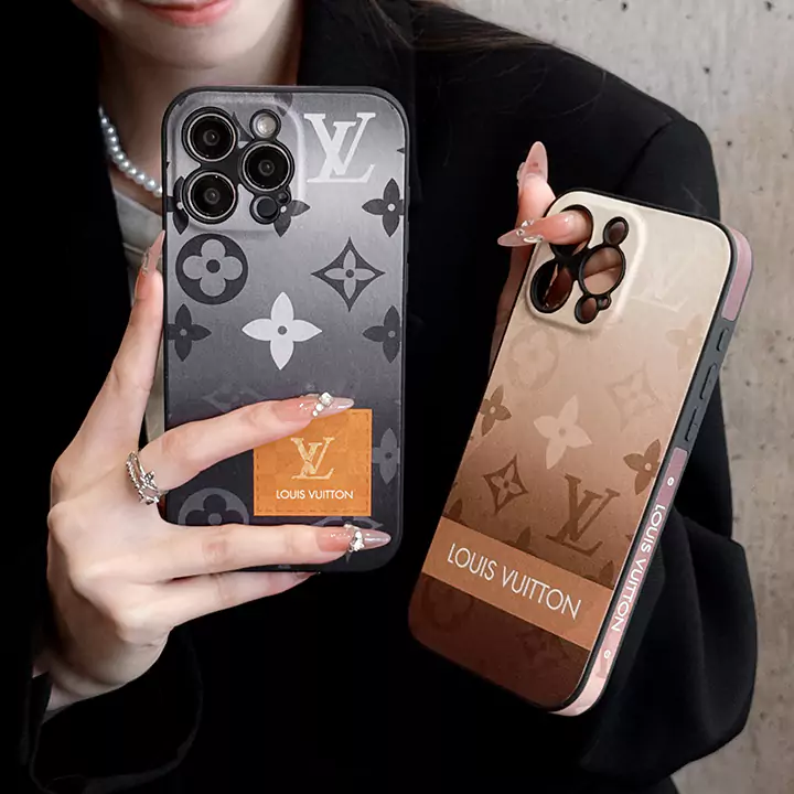 gray - brown gradient LV iPhone case