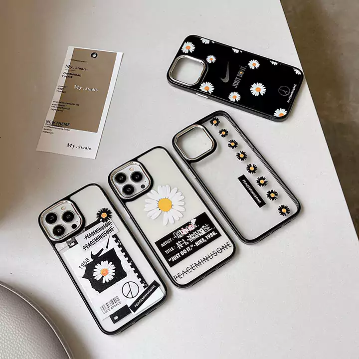 Nike transparent floral iPhone case