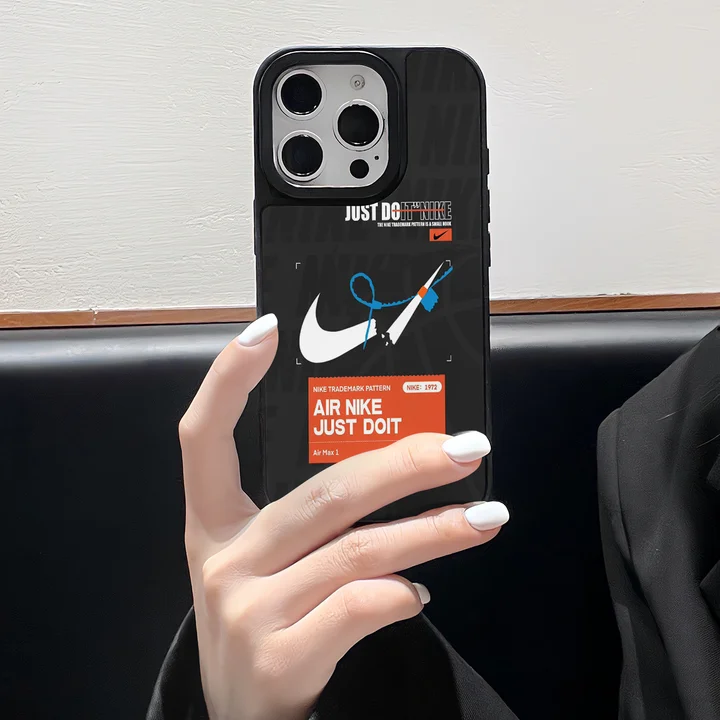 Nike - inspired black - base swoosh - break iPhone case
