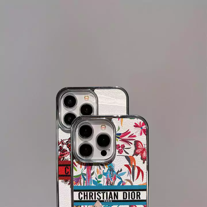 dior electroplated floral pattern iphone case