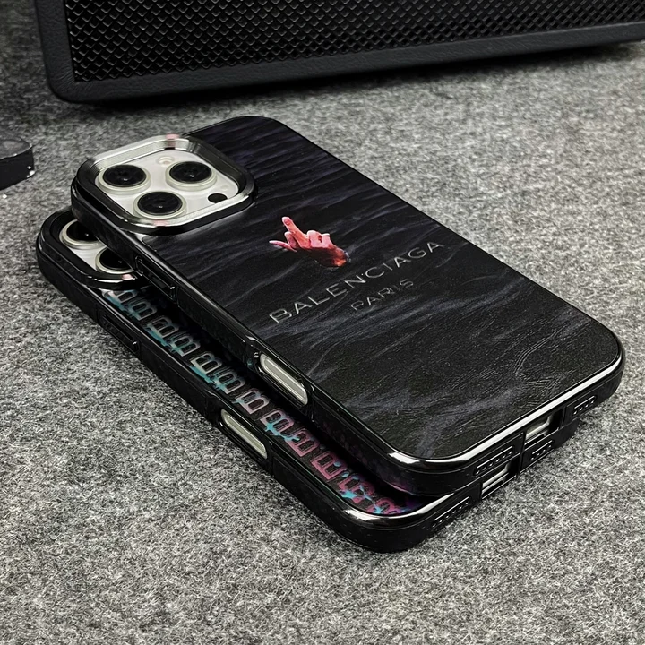 sterling silver plated balenciaga iphone 14/14pro case