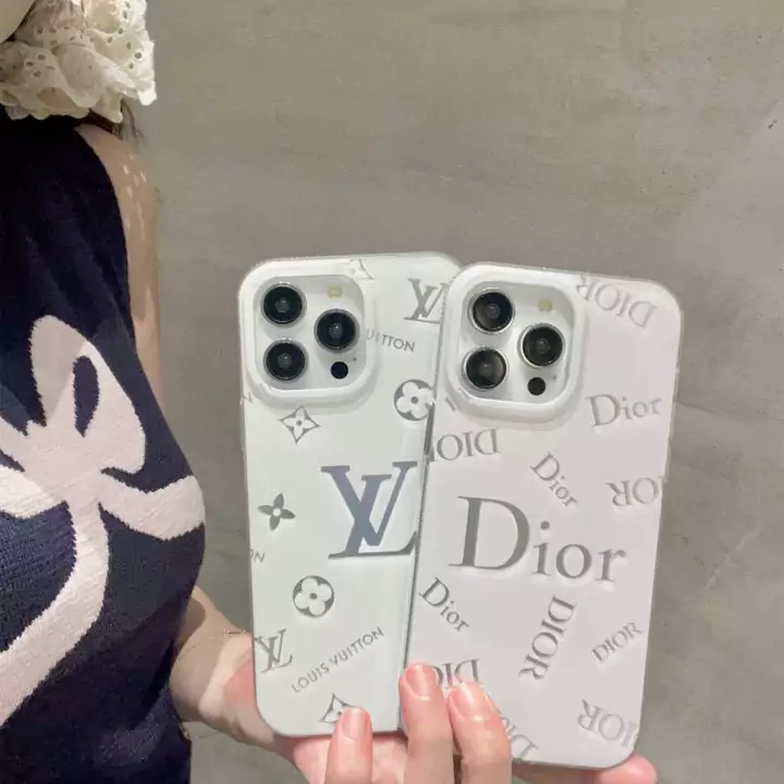 louis vuitton dior white - theme printed logo iphone case