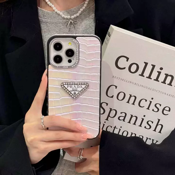 prada crocodile - embossed rhinestone iphone case