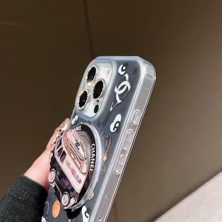  matte black chanel style iphone 13/13pro case