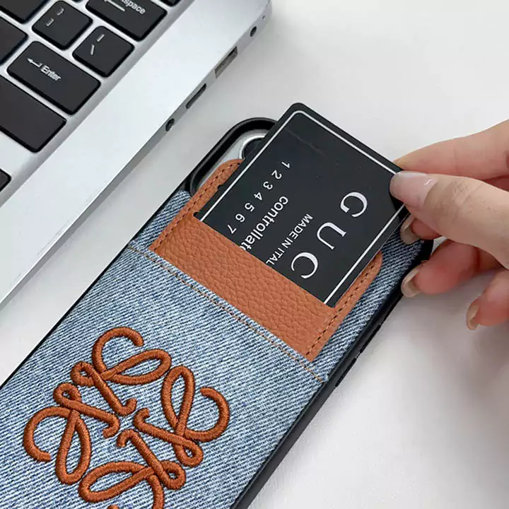 loewe denim card slot iphone 16/16pro/pro max case