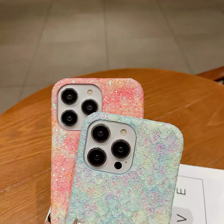 prada glitter lace trim iphone 16/16pro/pro max case