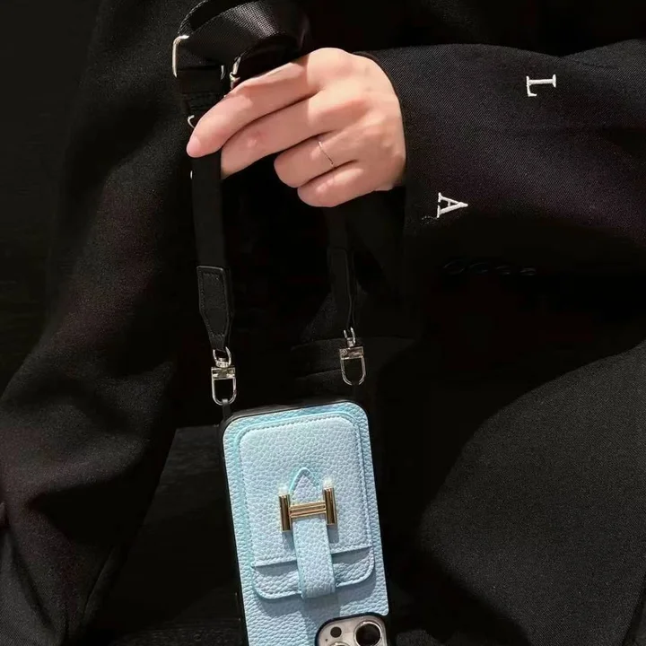  hermes card holder crossbody iphone 16/16pro case