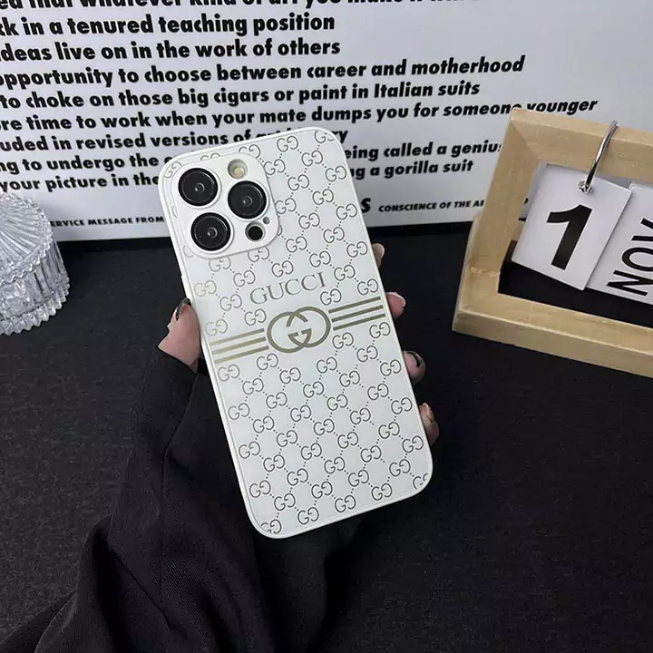 gucci gold-plated matte glass iphone 16/16pro/pro max case