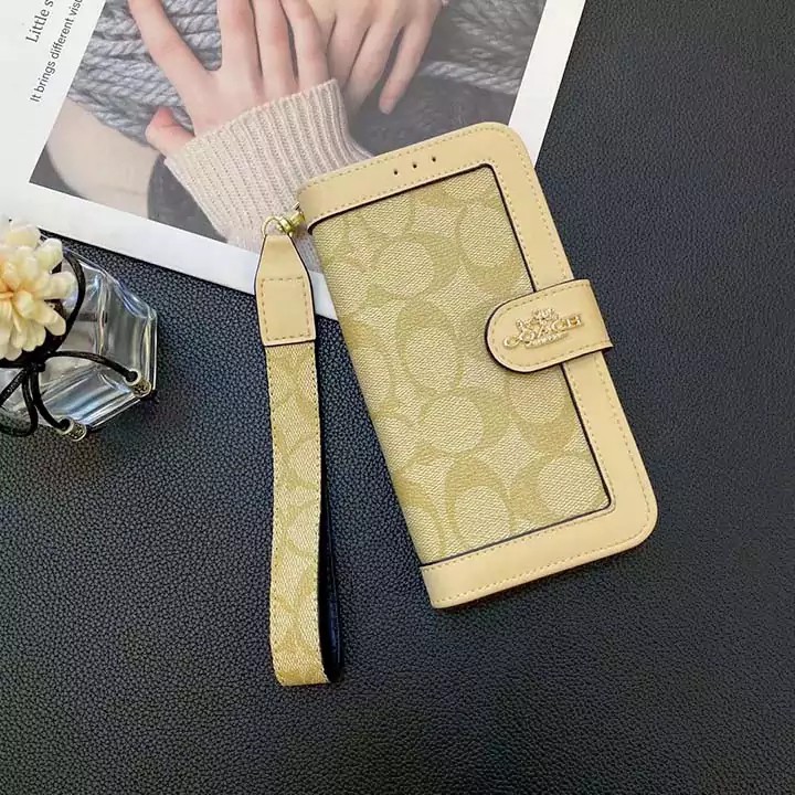 coach premium wallet style card holder iphone case
