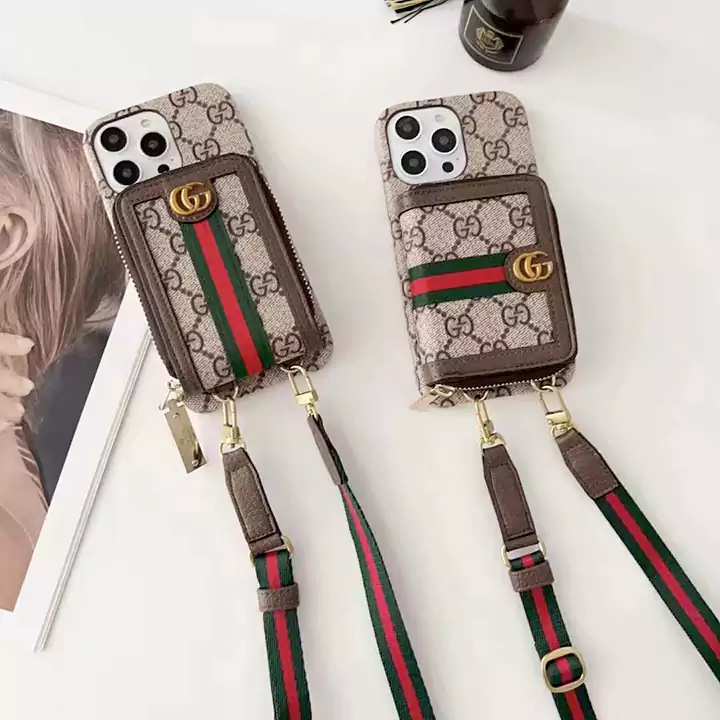 gucci vertical and horizontal card holder cross - body metal logo iphone case