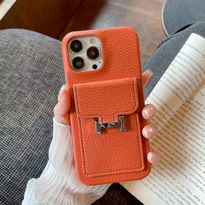 hermès pebbled leather card holder iphone 16/16pro/pro max case