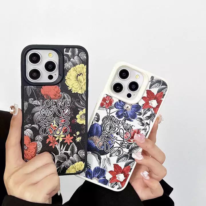 loewe floral pattern iphone case