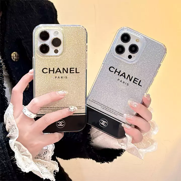 chanel glittery gold iphone 16 case