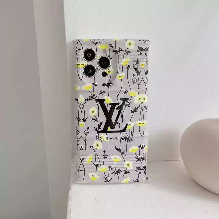 louis vuitton floral grey iphone 16/16pro/pro max case