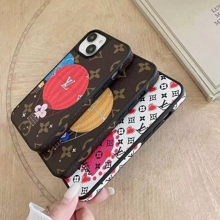 Louis vuitton heart leather iPhone case