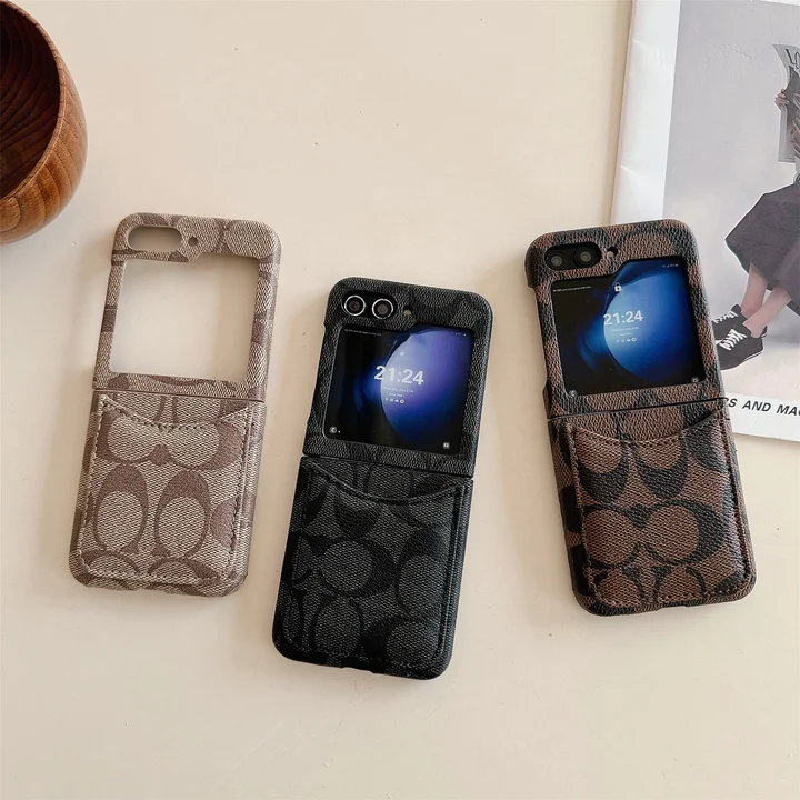 coach card - holder fold - over flip iphone case