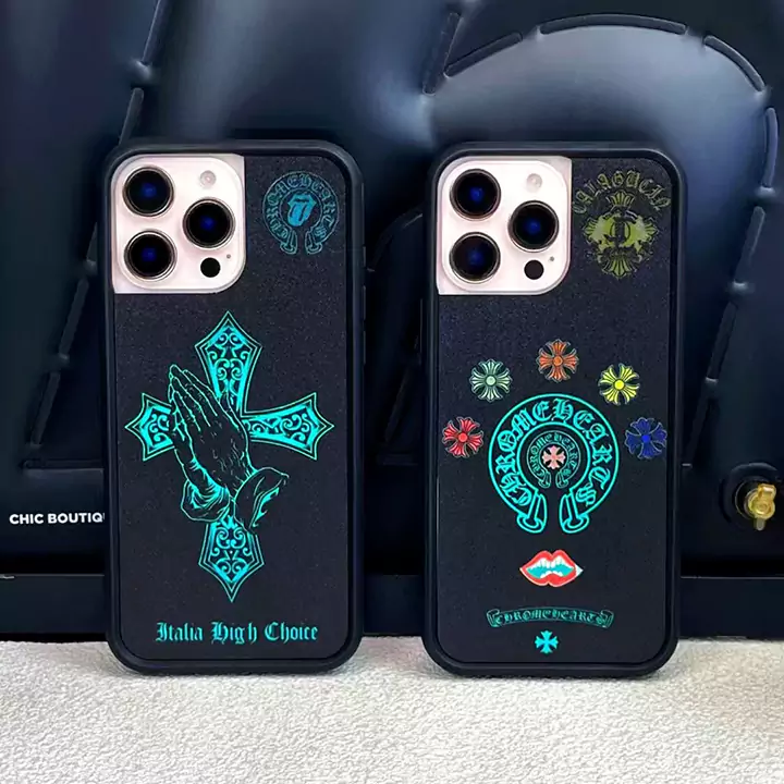 chrome hearts gothic motif iphone case
