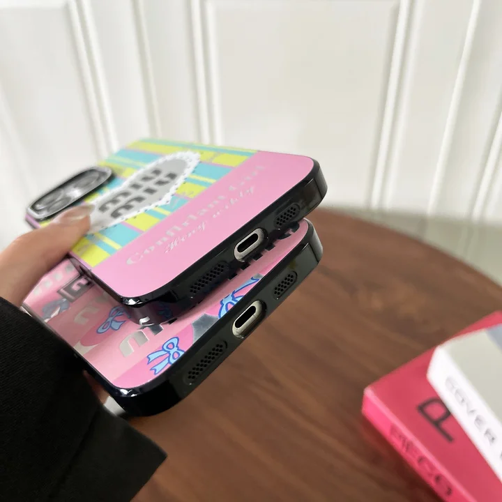 miumiu pink bow heart iphone 16/16pro/pro max case