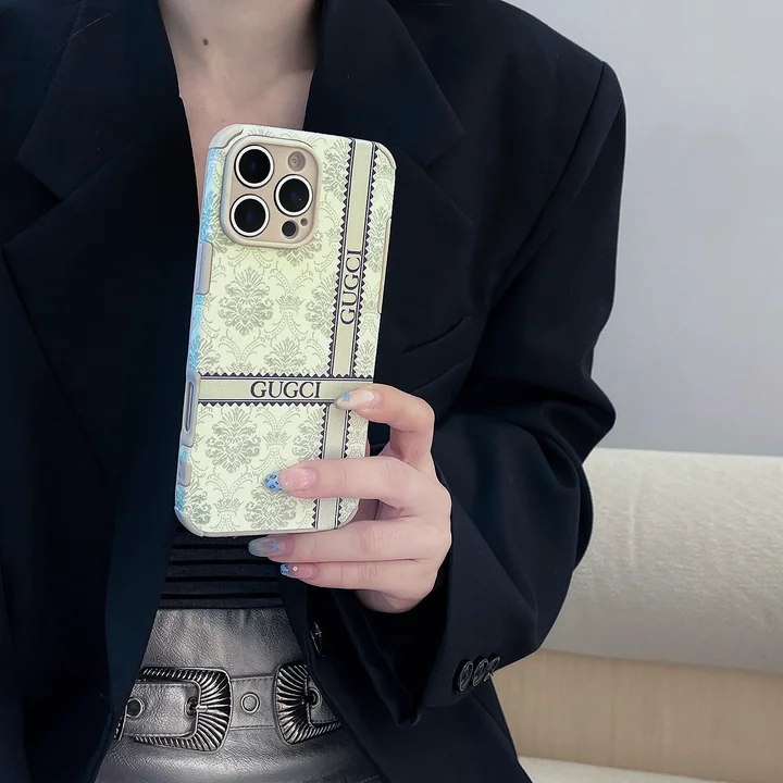  gucci leather textured stick on iphone 15/15pro case