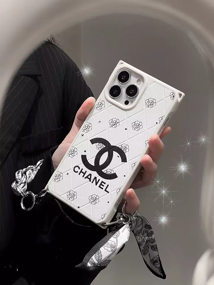 chanel quilted lambskin crossbody chain iphone 16/16pro/pro max case
