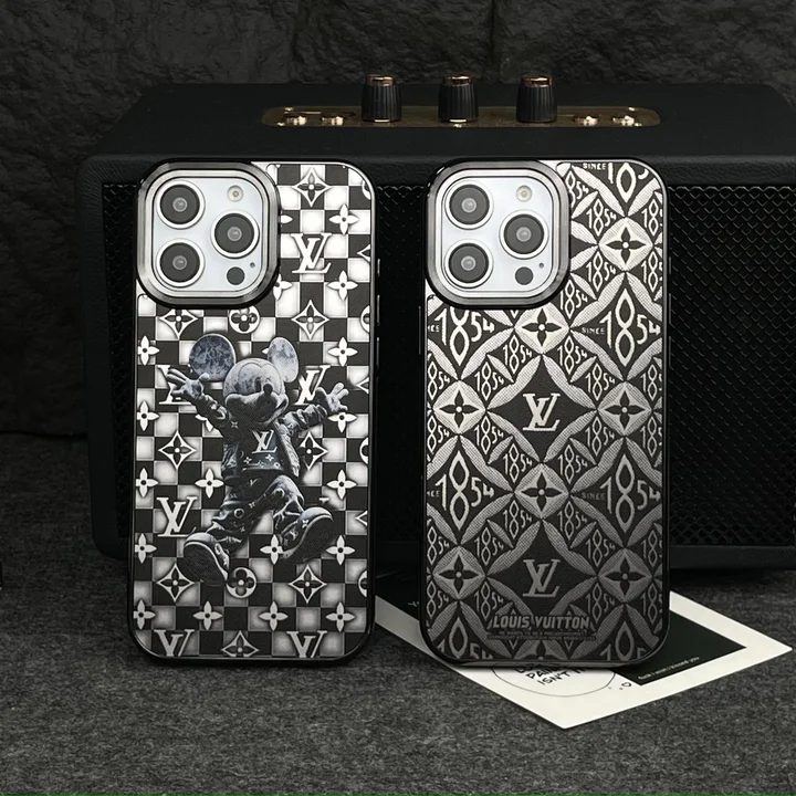 silver - hot - stamping electroplated LV phone case