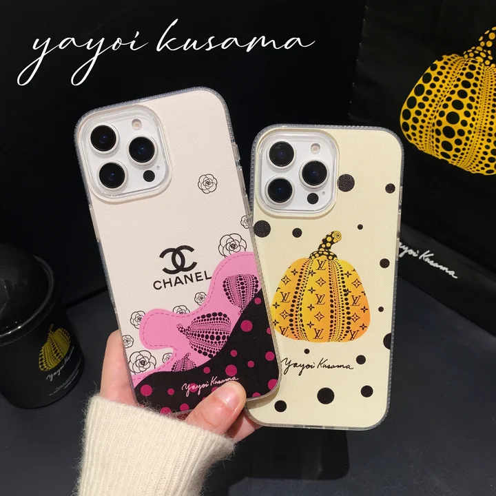  yayoi kusama pumpkin lv chanel iphone 15/15pro case