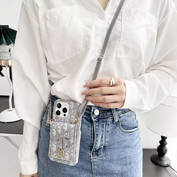 dior crossbody lock card holder fabric iphone 16/16pro/pro max case