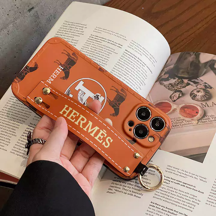 hermès wrist strap iphone case