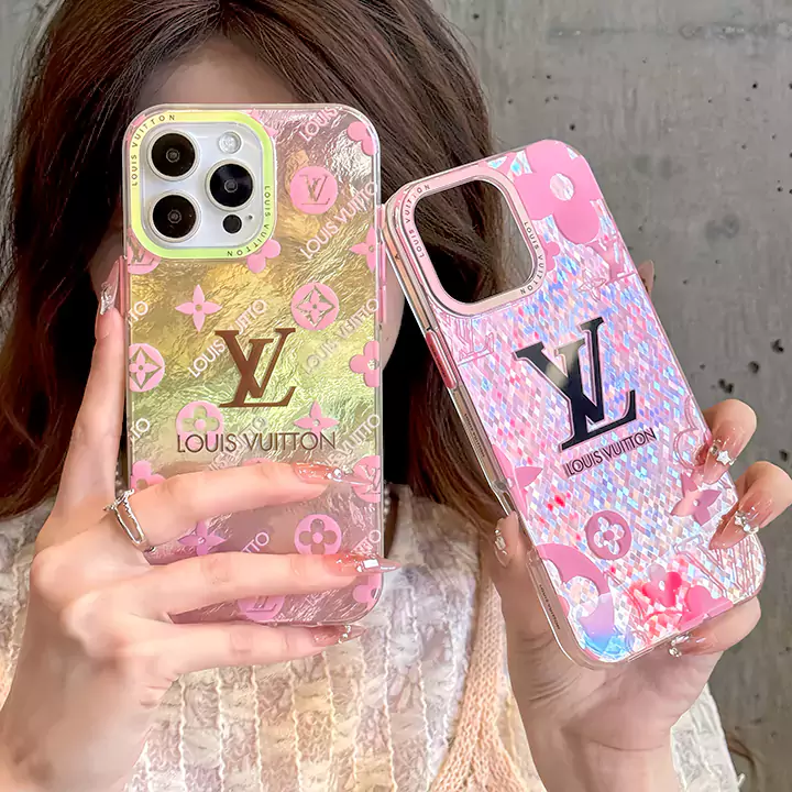 pink sakura - themed LV alphabet iPhone case