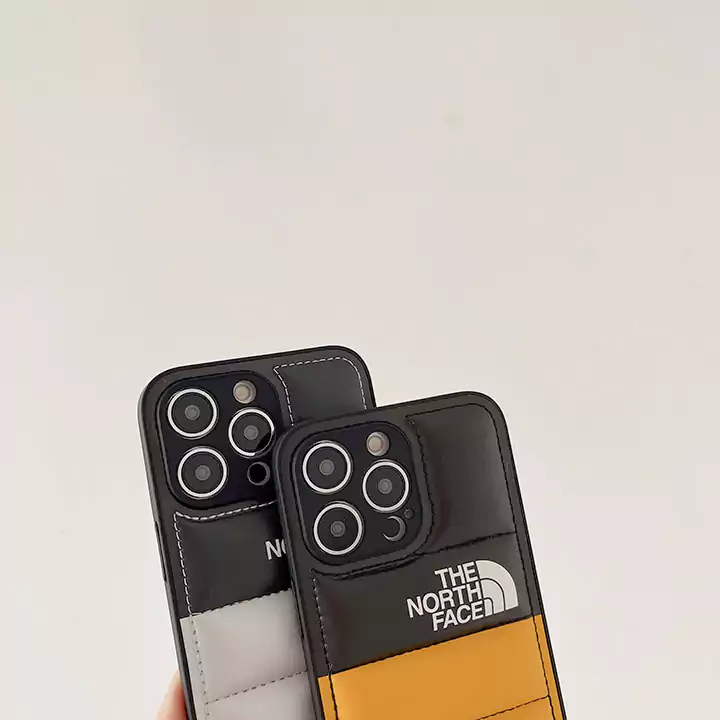the north face dual-color puffer iphone 16/16pro/pro max case