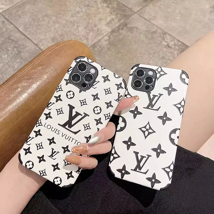 louis vuitton classic monogram leather - grain iphone case