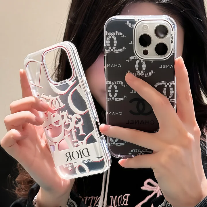white dior black chanel iphone case