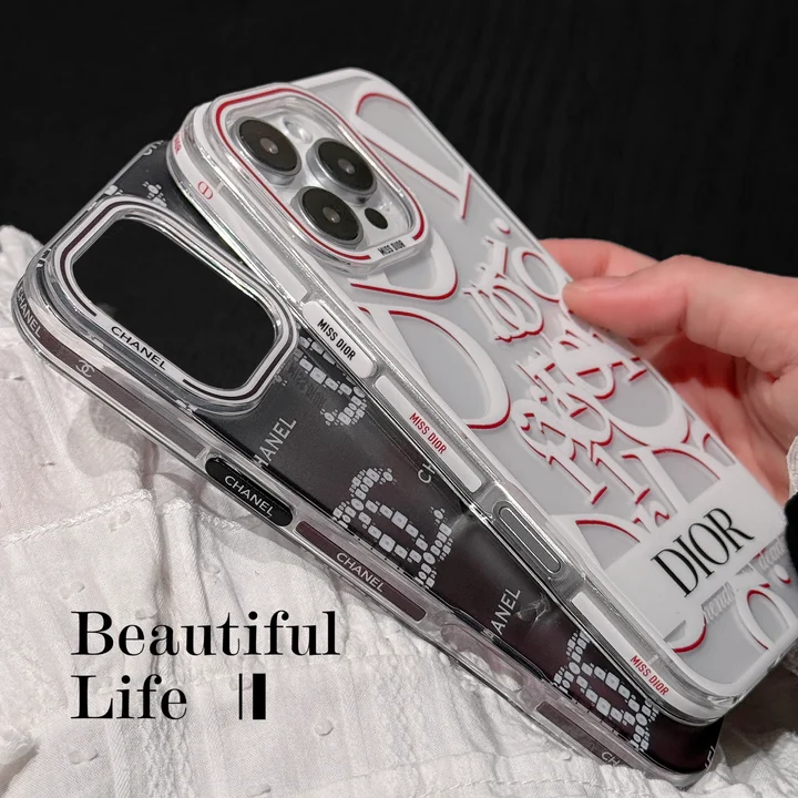  white dior black chanel iphone 13/13pro case