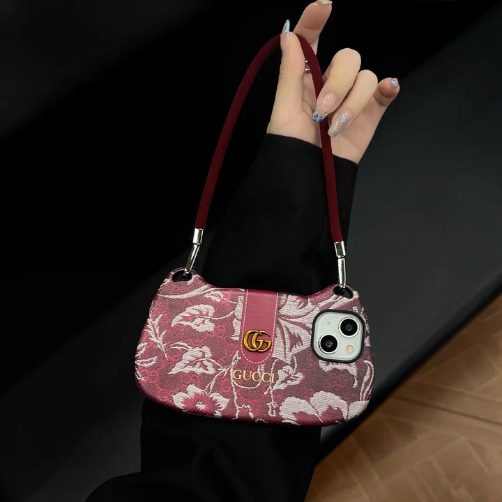  red based gucci print handbag iphone 13/13pro case