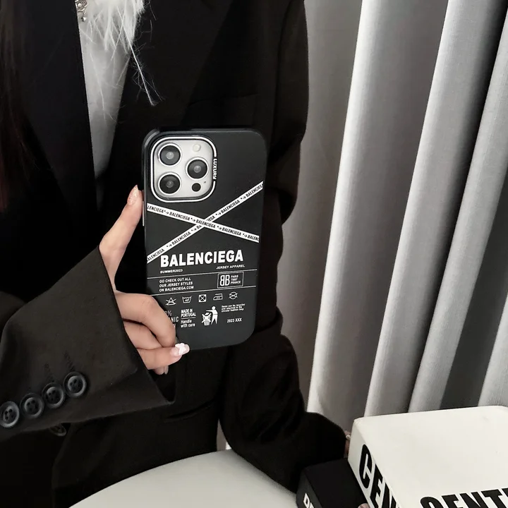 black balenciaga iphone case