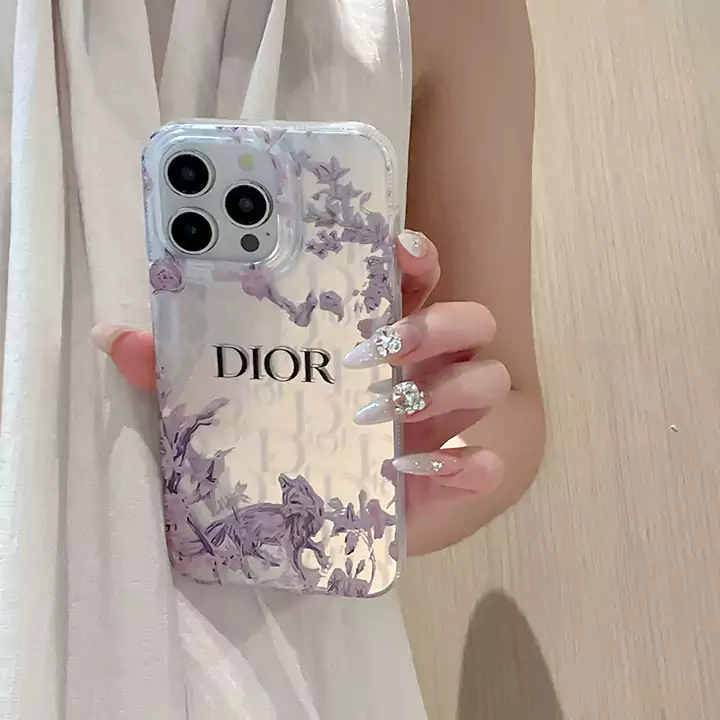 dior silver based mirror iphone case