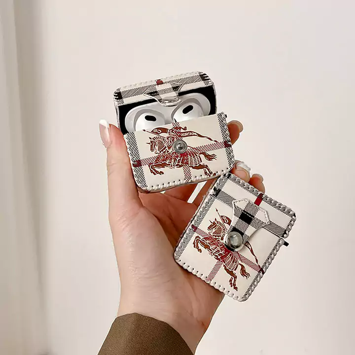 Burberry prancing horse pattern AirPods case