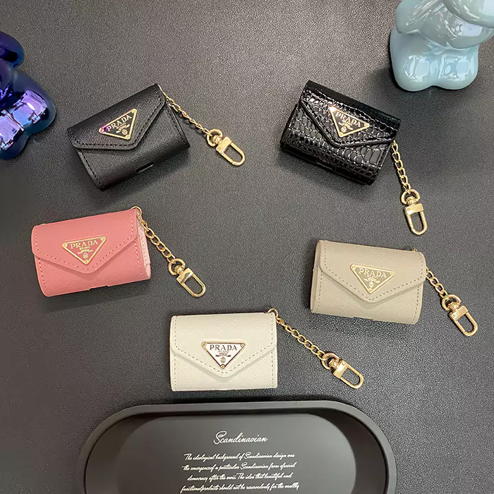 Prada - inspired gold - logo AirPods case