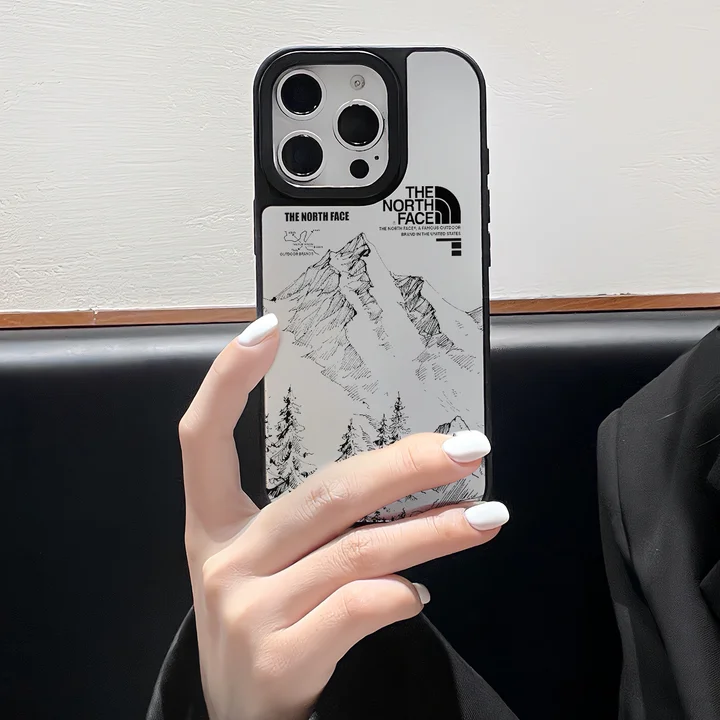 The North Face - inspired hollow - line iPhone case