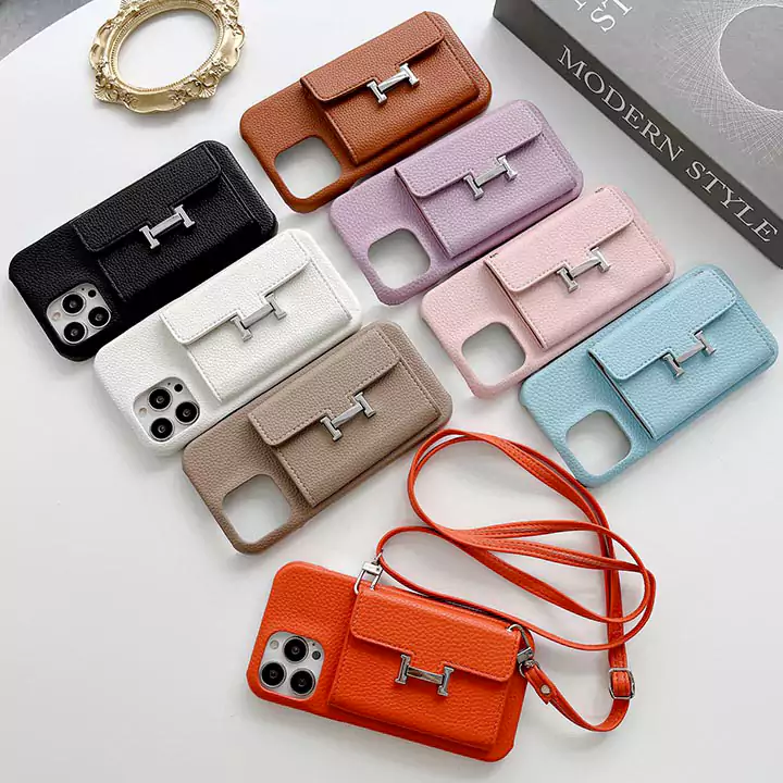 Hermès pebble grain phone case